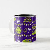Caravan Camping Deco Zweifarbige Tasse (Vorderseite Links)