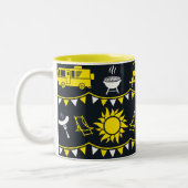 Caravan Camping Deco Zweifarbige Tasse (Links)