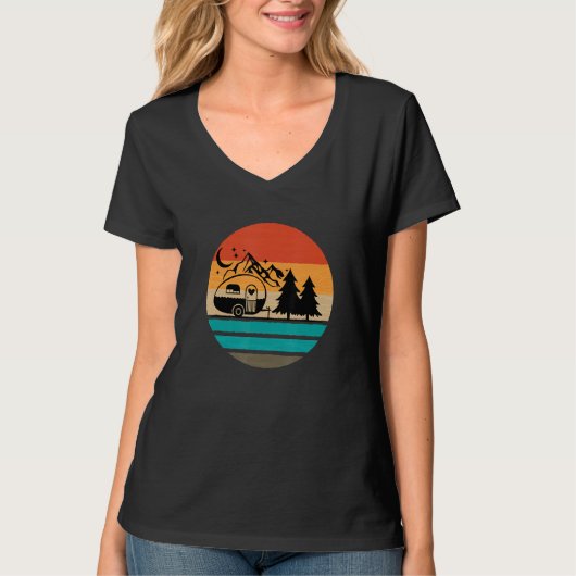 Caravan Camping Funny Camping 2 T-Shirt (Vorderseite)