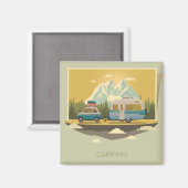 Caravan-Camping Magnet (Vorderseite/Rückseite)