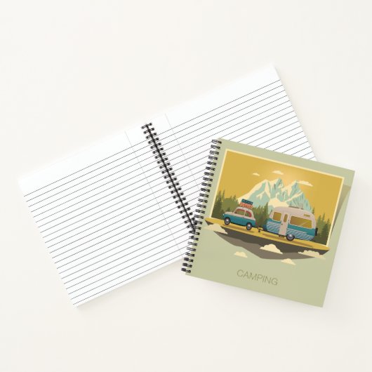 Caravan-Camping Notizblock (Innenseite)