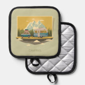 Caravan-Camping Topflappen (Vorderseite/Rückseite)