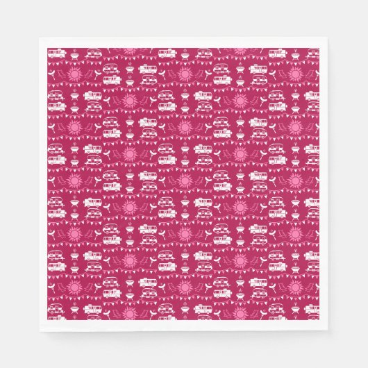 Caravan Camping Wohngestaltung Serviette (Vorderseite)