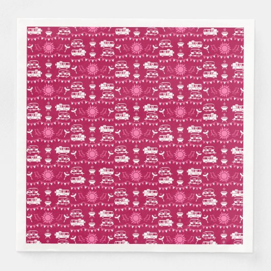 Caravan Camping Wohngestaltung Serviette (Vorderseite)