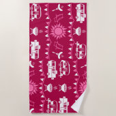 Caravan Camping Wohngestaltung Strandtuch (Vorderseite)