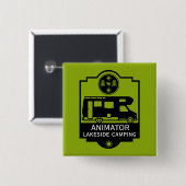 Caravan Campingplatz Business Button (Vorne & Hinten)