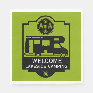 Caravan Campingplatz Business Serviette