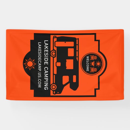 Caravan Campingplatz Werbeaktion Banner (Horizontal)