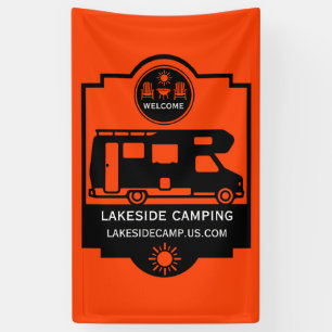 Caravan Campingplatz Werbeaktion Banner