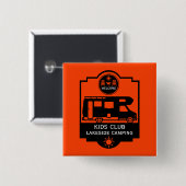 Caravan Campingplatz Werbeaktion Button (Vorne & Hinten)