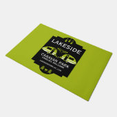 Caravan Campingplatz Werbeaktion Fußmatte (Schrägansicht)