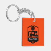 Caravan Campingplatz Werbeaktion Schlüsselanhänger (Vorderseite links)