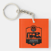 Caravan Campingplatz Werbeaktion Schlüsselanhänger (Vorderseite)