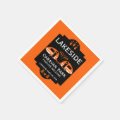 Caravan Campingplatz Werbeaktion Serviette (Ecke)