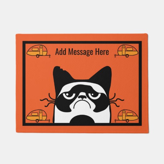 Caravan Cat Door Mat Fußmatte (Vorderseite)