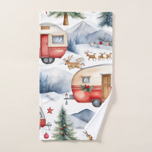 Caravan Christmas Badhandtuch Set (Handtuch)