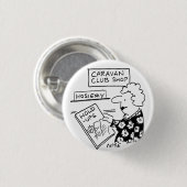 Caravan Club Shop Strumpfwaren Cartoon Button (Vorne & Hinten)