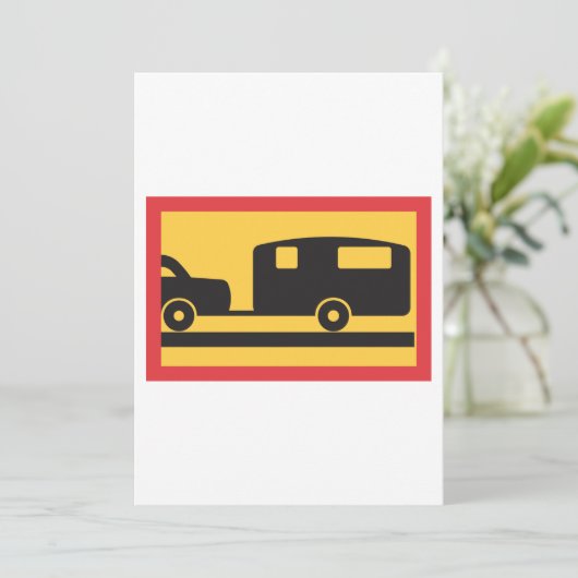 Caravan Einladung (Stehend Vorderseite)