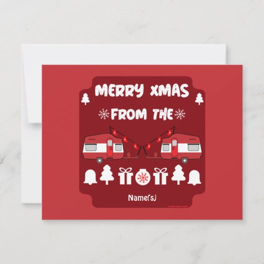 Caravan Happy Christmas Camping (Vorderseite)