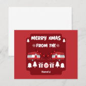 Caravan Happy Christmas Camping (Vorne/Hinten)