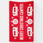 Caravan Happy Christmas Camping Banner (Vertikal)