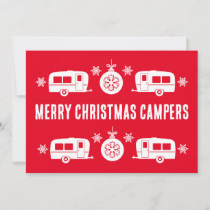 Caravan Happy Christmas Camping Feiertagskarte