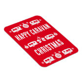 Caravan Happy Christmas Camping Magnet (Rechte Seite)