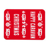 Caravan Happy Christmas Camping Magnet (Horizontal)