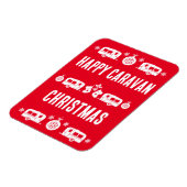 Caravan Happy Christmas Camping Magnet (Linke Seite)