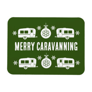 Caravan Happy Christmas Camping Magnet