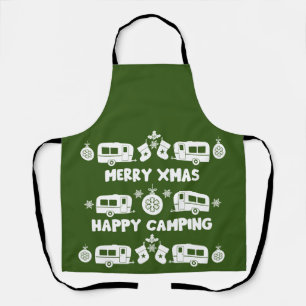 Caravan Happy Christmas Camping Schürze