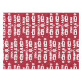 Caravan Happy Christmas Camping Tischdecke (Vorderseite (Horizontal))