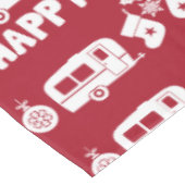 Caravan Happy Christmas Camping Tischdecke (Schrägansicht)