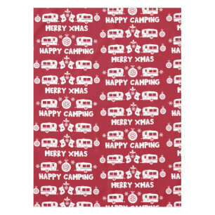 Caravan Happy Christmas Camping Tischdecke