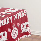 Caravan Happy Christmas Camping Tischdecke (Beispiel)