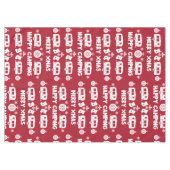 Caravan Happy Christmas Camping Tischdecke (Vorderseite (Horizontal))