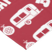 Caravan Happy Christmas Camping Tischdecke (Schrägansicht)