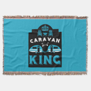 Caravan King - Geschenke für Camper Decke