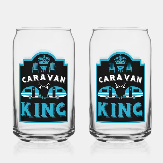 Caravan King - Geschenke für Camper Dosenglas (Vorderseite)