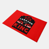 Caravan King - Geschenke für Camper Fußmatte (Schrägansicht)