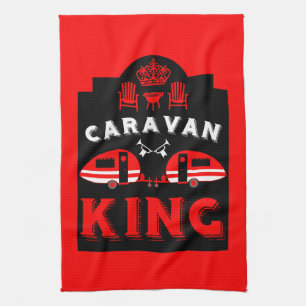 Caravan King - Geschenke für Camper Geschirrtuch