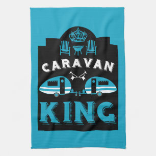 Caravan King - Geschenke für Camper Geschirrtuch