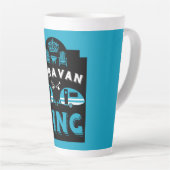 Caravan King - Geschenke für Camper Milchtasse (Rechte Ecke)