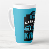 Caravan King - Geschenke für Camper Milchtasse (Linke Ecke)