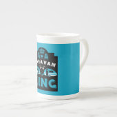 Caravan King - Geschenke für Camper Porzellantasse (Vorderseite Rechts)