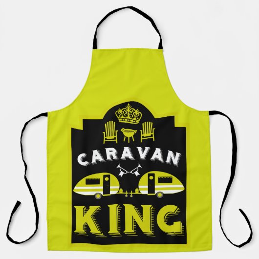 Caravan King - Geschenke für Camper Schürze (Vorderseite)