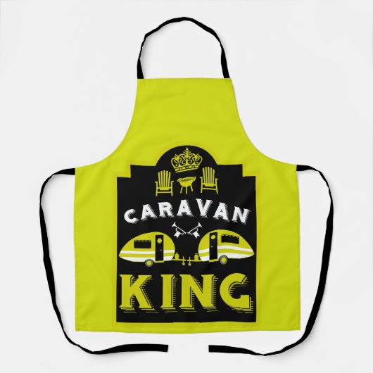 Caravan King - Geschenke für Camper Schürze (Vorderseite)
