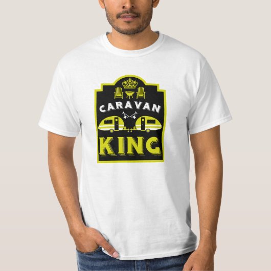 Caravan King - Geschenke für Camper T-Shirt (Vorderseite)