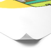 Caravan Lost Rerto Sixties Style Poster (Ecke)