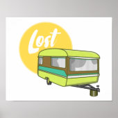 Caravan Lost Rerto Sixties Style Poster (Vorne)